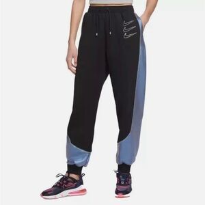 Womens xl Nike joggers black blue
